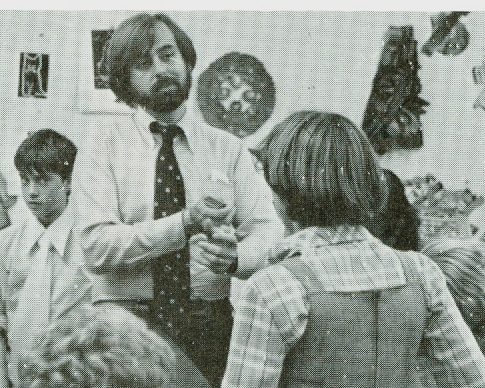 Jim Smith as an art teacher in the early eighties.