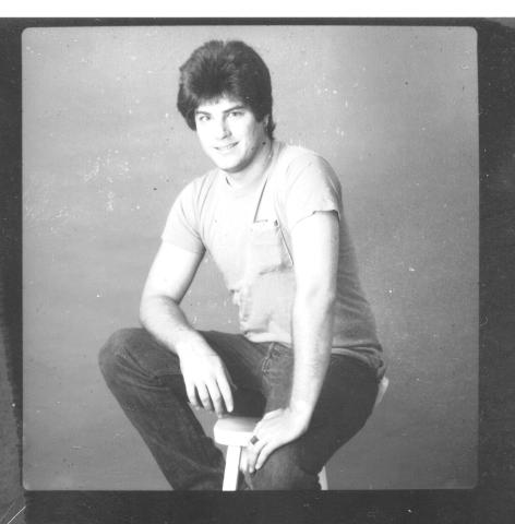 Chaz Bäck in 1985. Photo by Christina Hope.