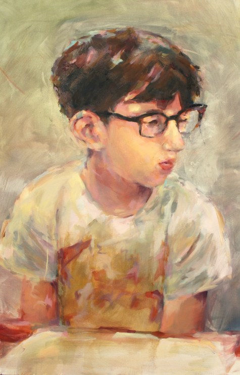 ["Picnic," oil on canvas, 24 x 36; 2013.]